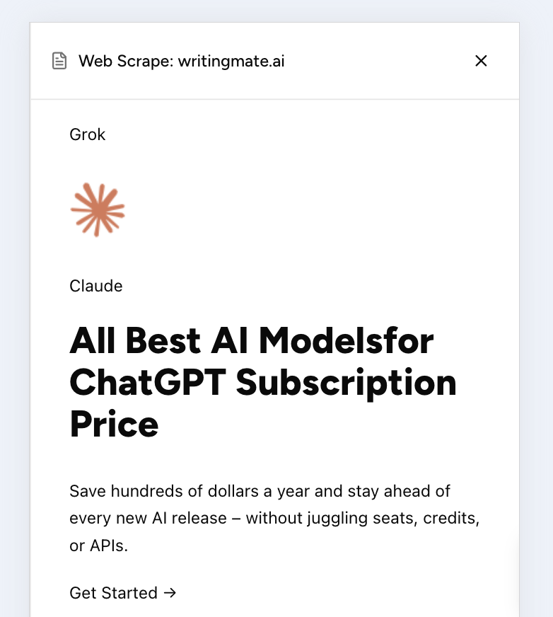 Mobile artifact panel overlay