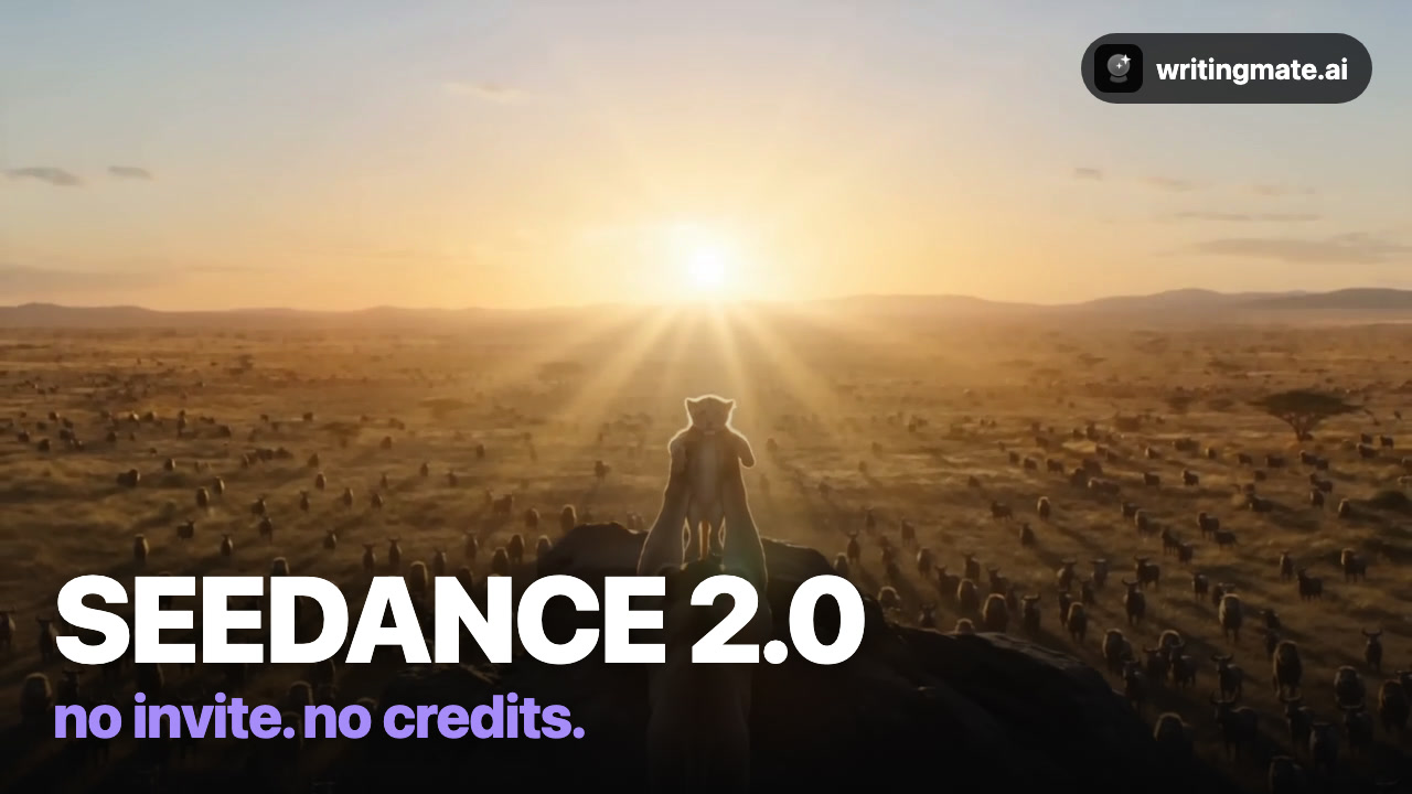 Seedance 2.0 result frame generated from a single sentence